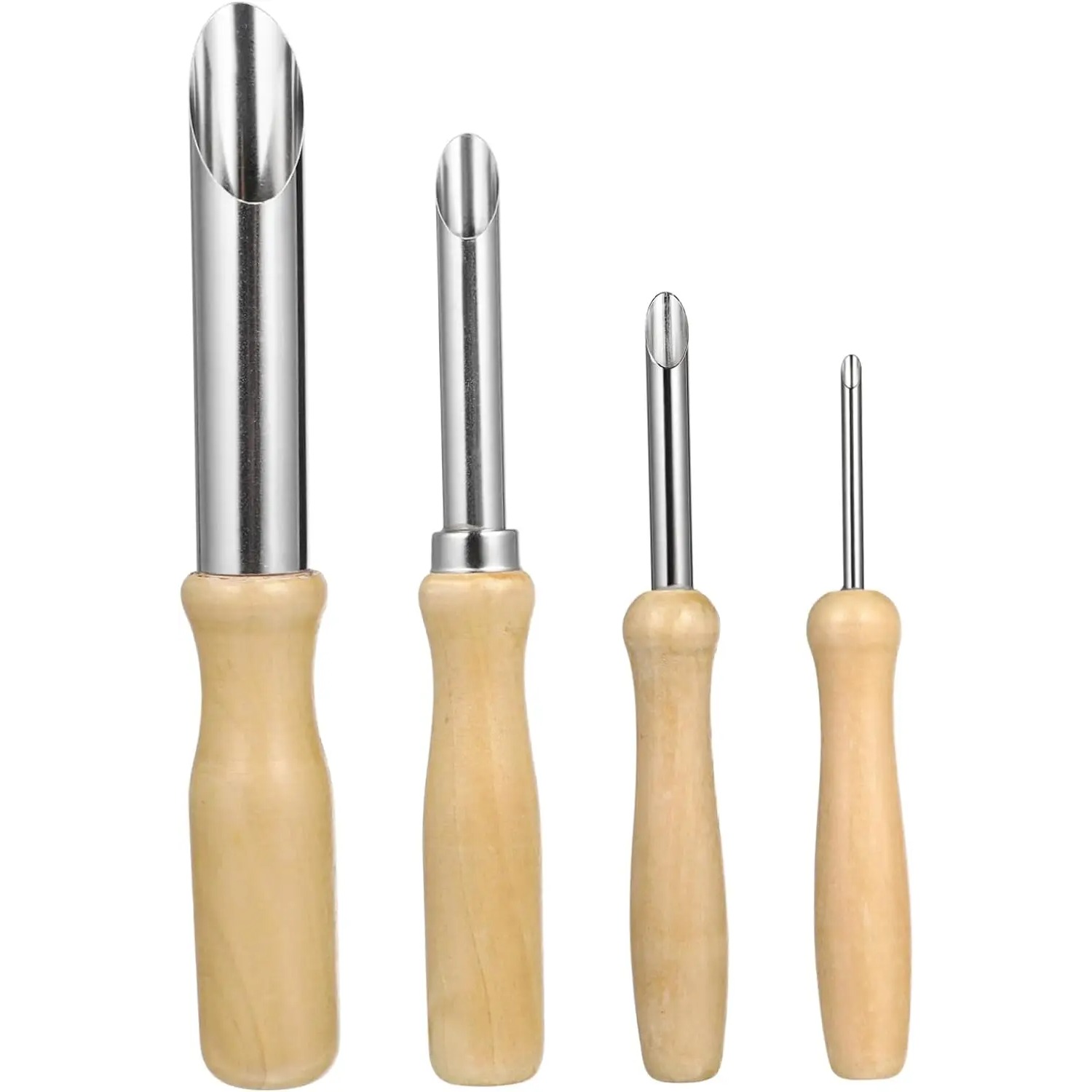 Model Kit Tool Set - Essential 4-Piece Wooden Pottery Tool Kit