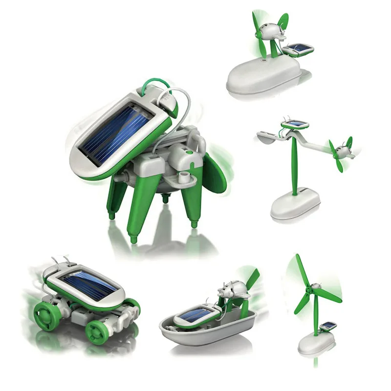 6-In-1 Solar-Power Robot Kit A - Model Kit U Boat recension och pris
