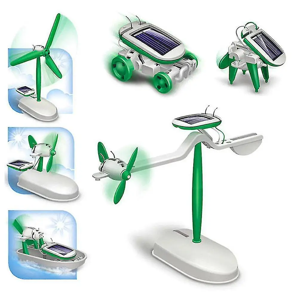 6-In-1 Solar-Power Robot Kit A - Model Kit U Boat recension och pris