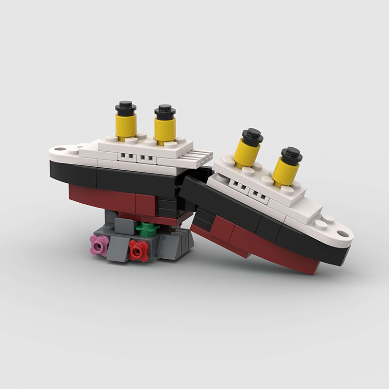 Mini RMS Titanic Sank Ship Mod - Model Kit U Boat recension och pris