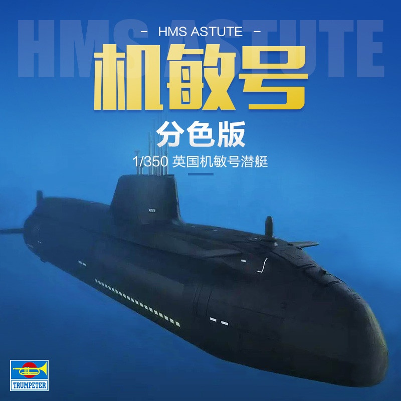 TRUMPETER 1/350 Scale HMS Astu - Model Kit U Boat recension och pris