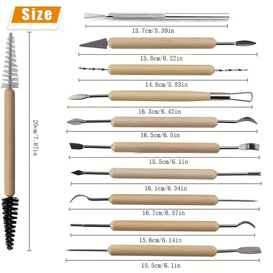 1SET Pottery Clay Sculpting Mo - Model Kit Tool Set recension och pris