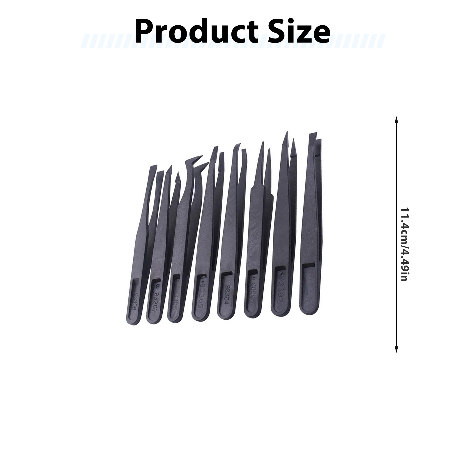8pcs Carbon Fiber Tweezers Set - Model Kit Tool Set recension och pris