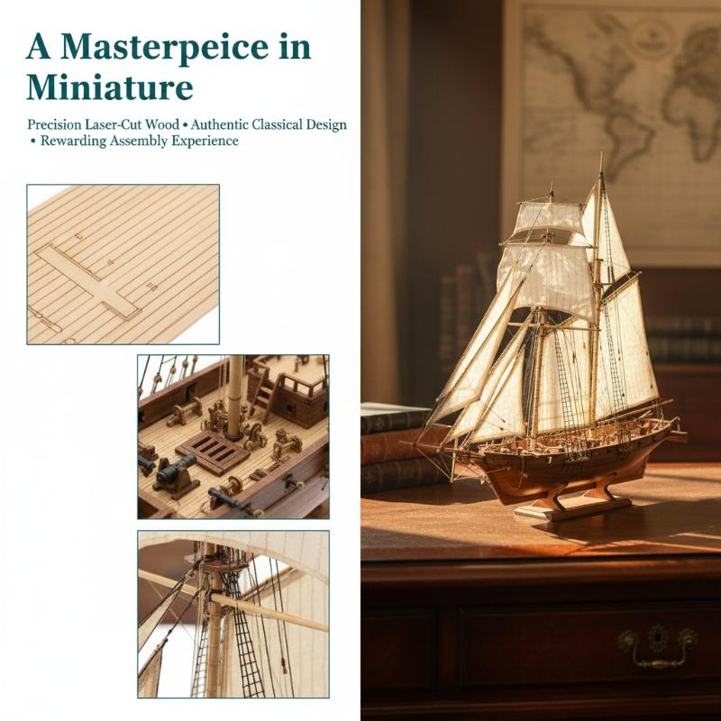 Wooden Ship Model Kit - DIY Sa - Model Kit U Boat recension och pris