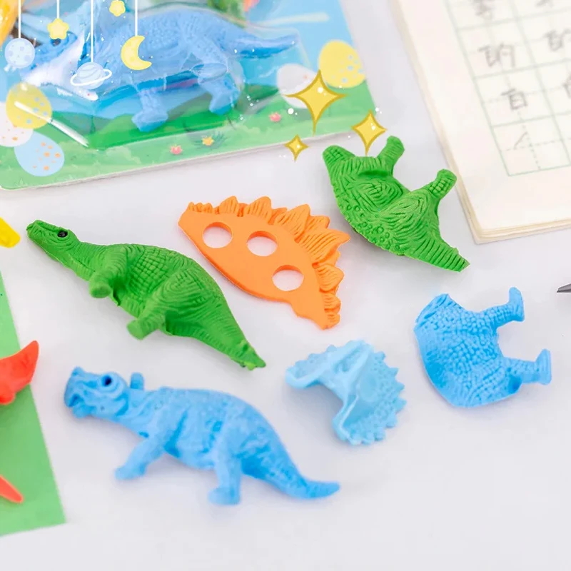 4PCS/1set Creative Cartoon 3D  - Model Kit Dinosaur Bandai recension och pris