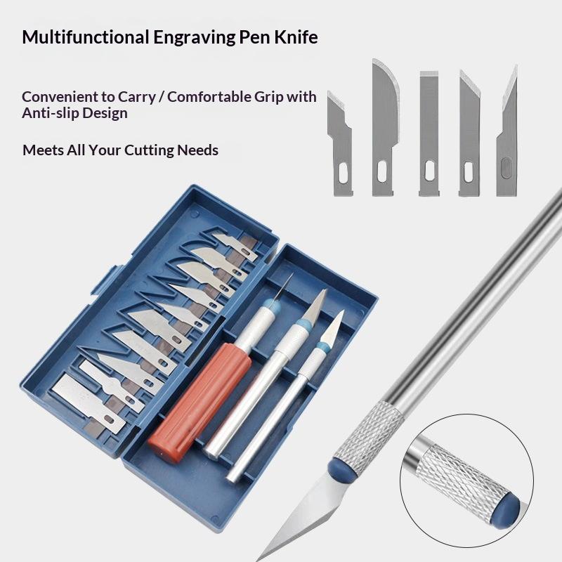 13-Piece Multi-Function Cutter - Hobby Knife Blade recension och pris