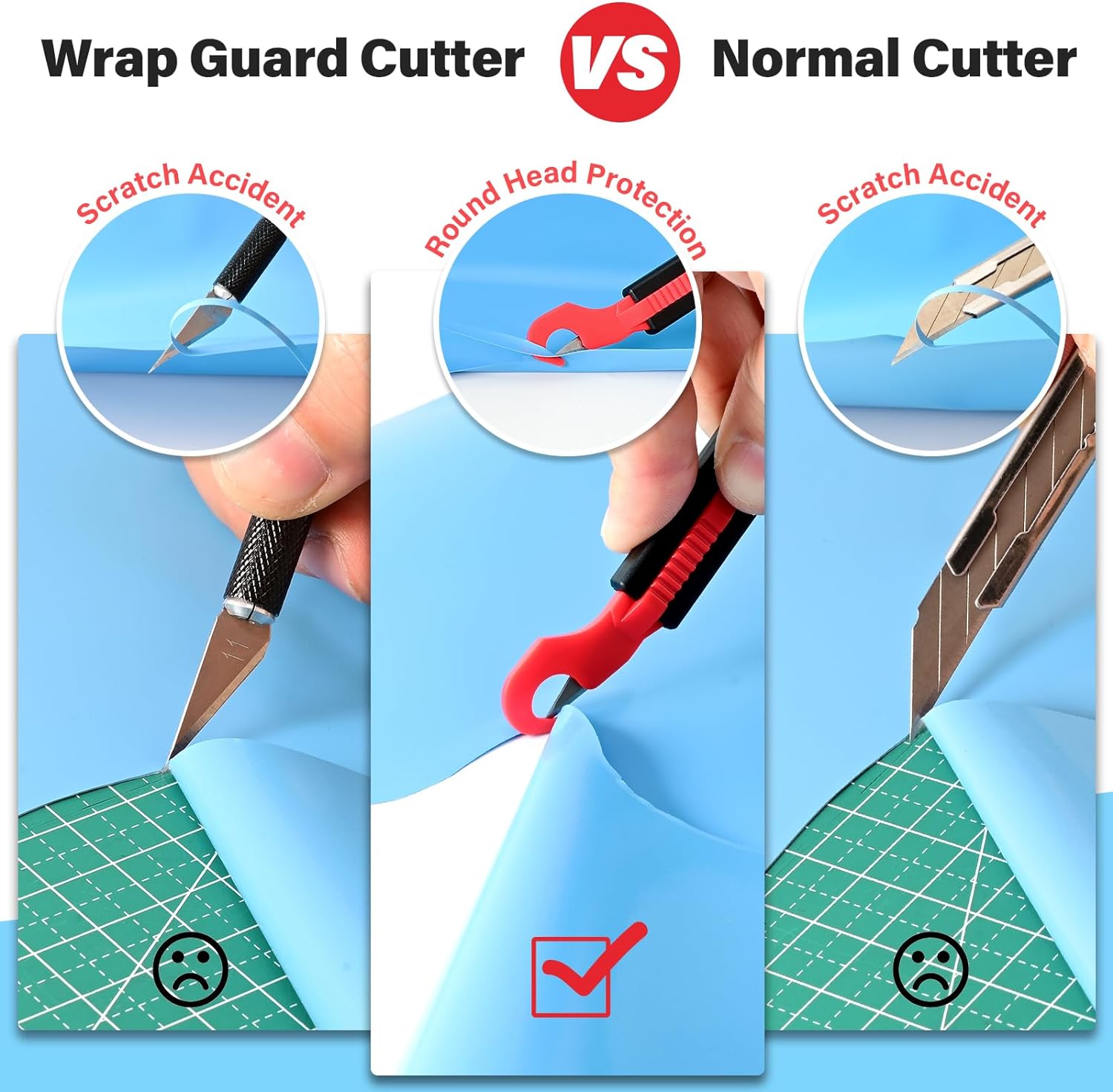EHDIS 2pcs Safety Guard Cutter - Hobby Knife Blade recension och pris