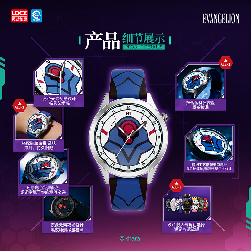 LDCX  Evangelion WEART Watch A - Model Kit Eva 02 recension och pris