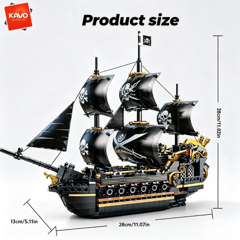 KAVOWORLD 801pcs 1799 Classic  - Model Kit U Boat recension och pris