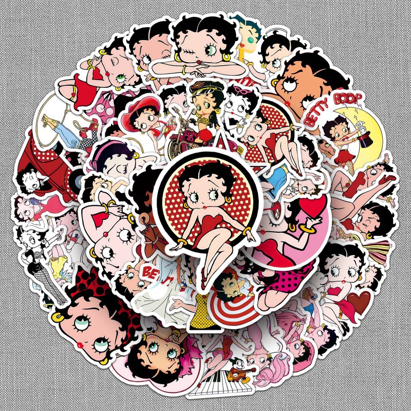 Betty Boop 50 stickers high co - Model Kit Girl recension och pris